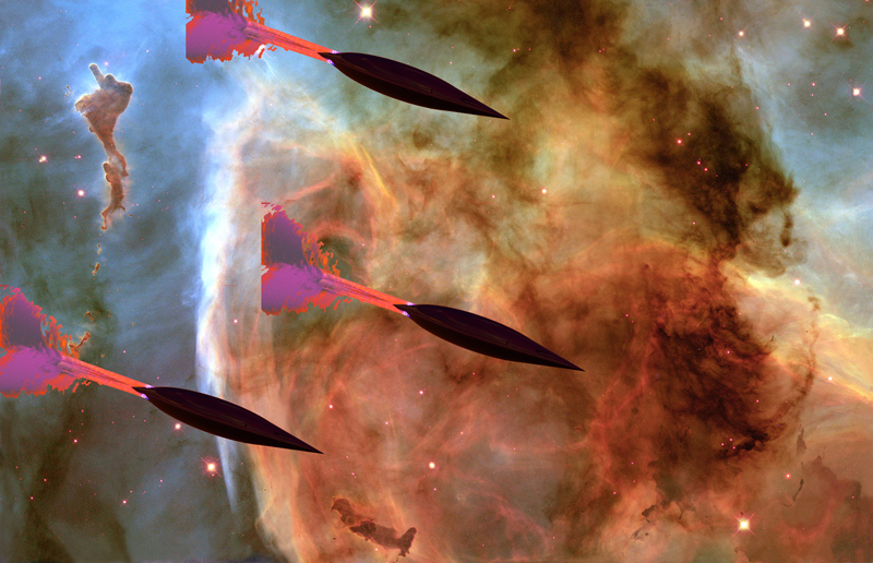 through the nebula